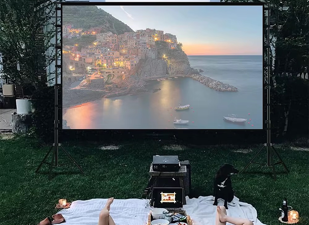 Outdoor kino v záhrade